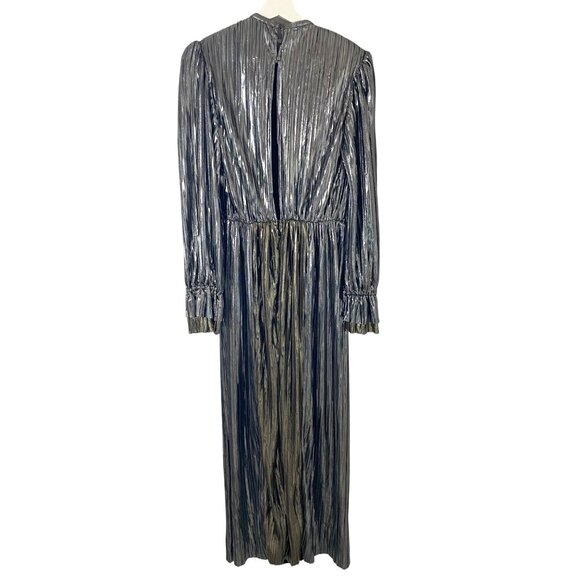 Sabina Musayev Gal Metallic Two-Tone Maxi Dress Sz S NWT Modern Contemporary - Picture 3 of 13